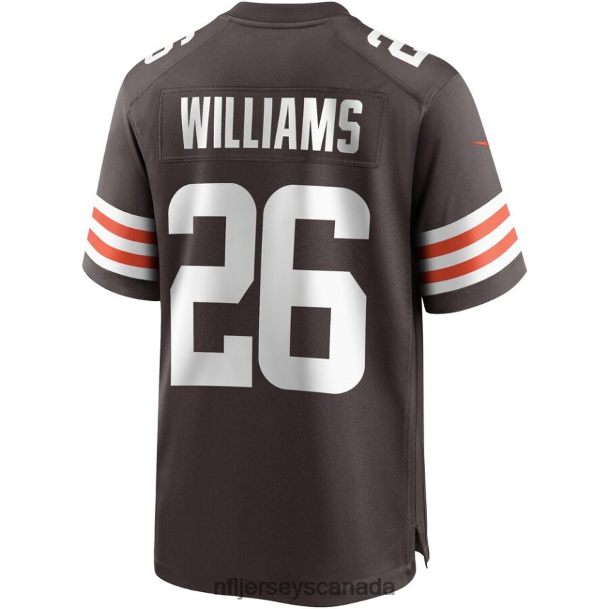 Men Cleveland Browns Greedy Williams Nike Brown Game Player Jersey Clothing NFL TBXFR63625