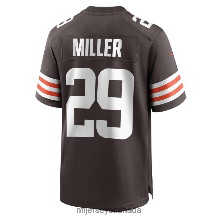 Men Cleveland Browns Herb Miller Nike Brown Game Player Jersey Clothing NFL TBXFR66068