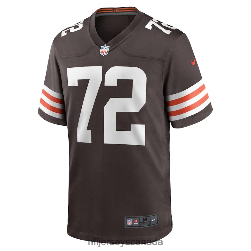 Men Cleveland Browns Hjalte Froholdt Nike Brown Game Player Jersey Clothing NFL TBXFR63219