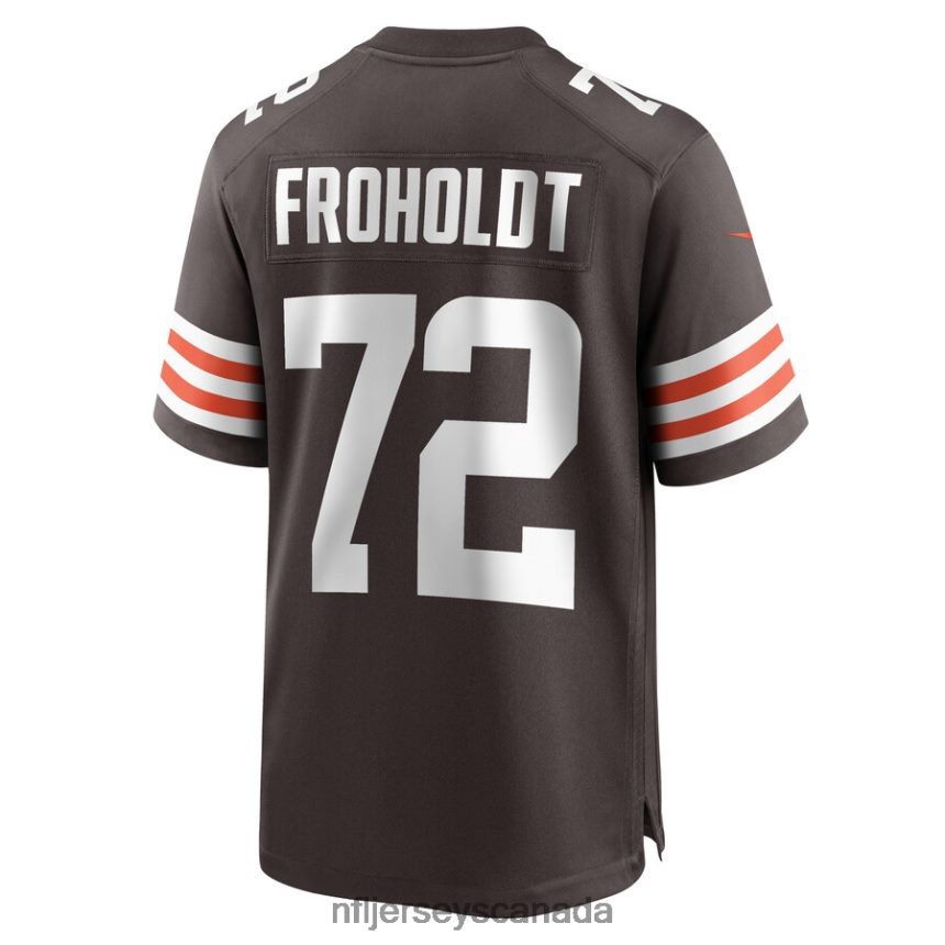 Men Cleveland Browns Hjalte Froholdt Nike Brown Game Player Jersey Clothing NFL TBXFR63219