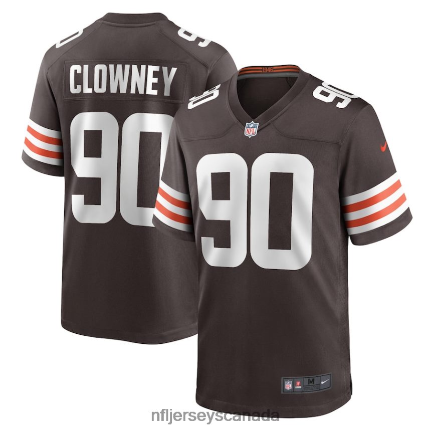 Men Cleveland Browns Jadeveon Clowney Nike Brown Game Player Jersey Clothing NFL TBXFR64143