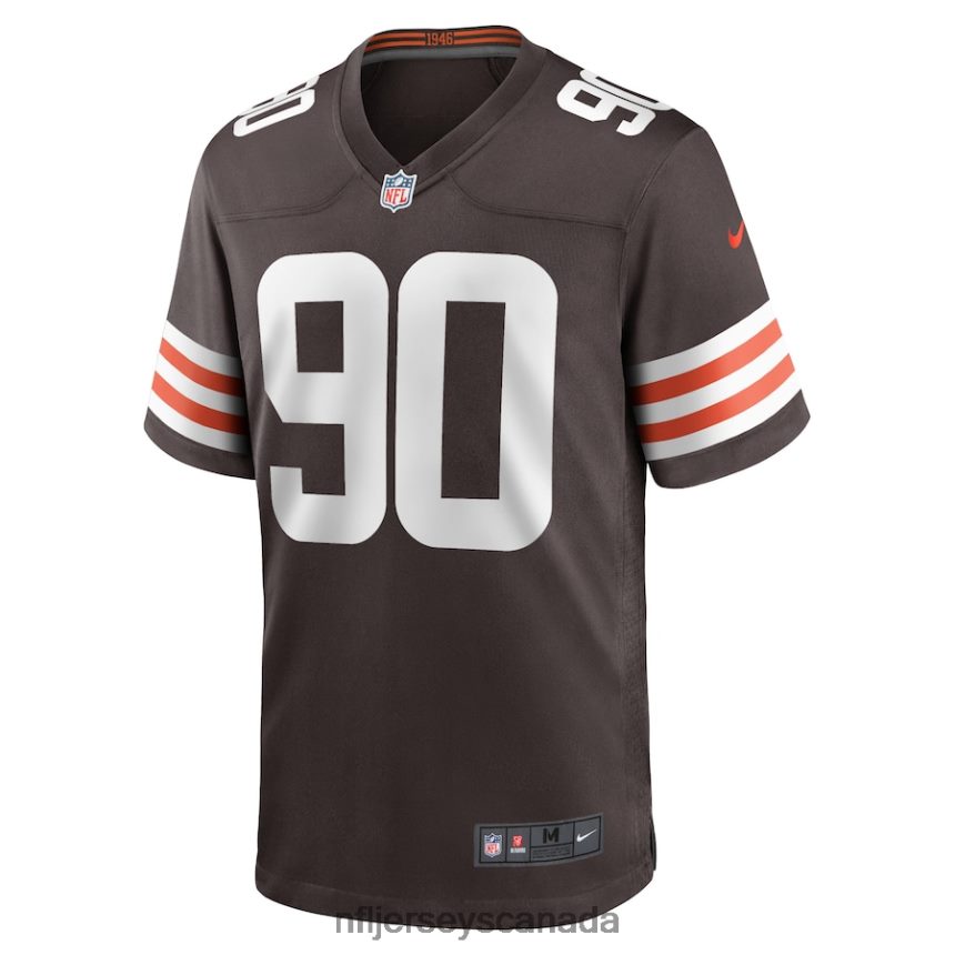 Men Cleveland Browns Jadeveon Clowney Nike Brown Game Player Jersey Clothing NFL TBXFR64143
