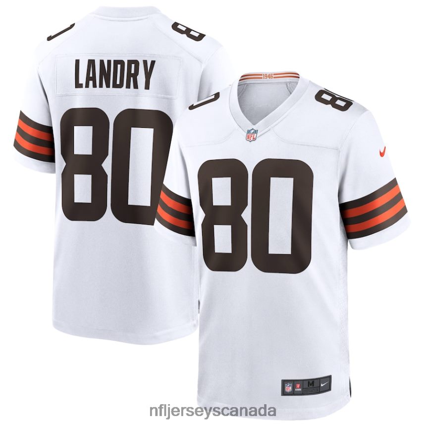 Men Cleveland Browns Jarvis Landry Nike White Game Jersey Clothing NFL TBXFR64835