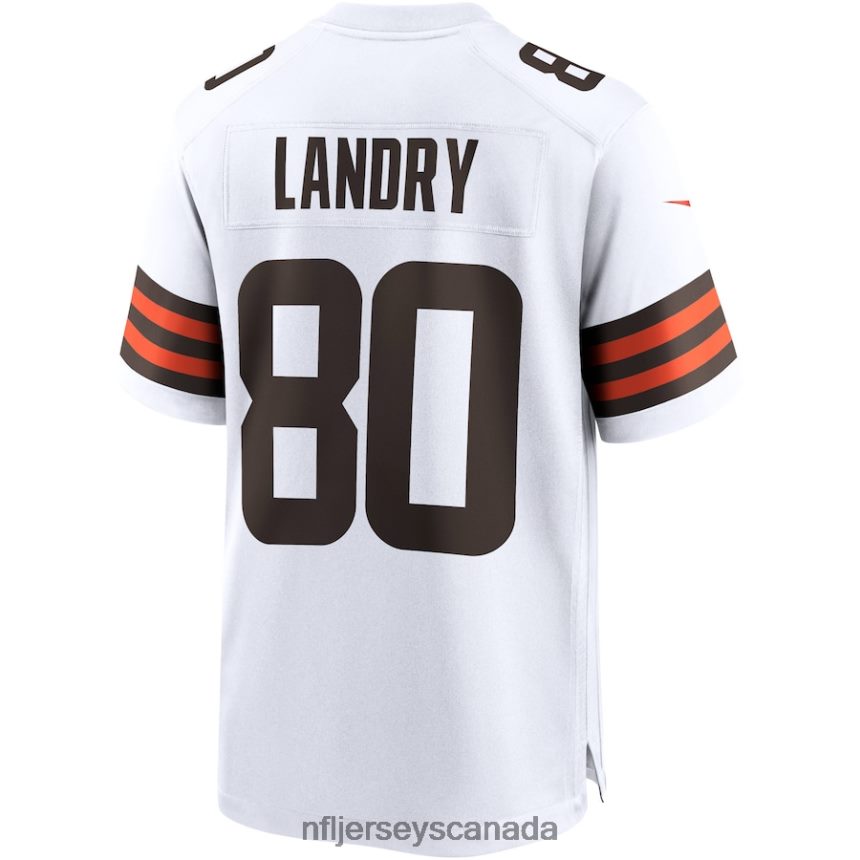 Men Cleveland Browns Jarvis Landry Nike White Game Jersey Clothing NFL TBXFR64835