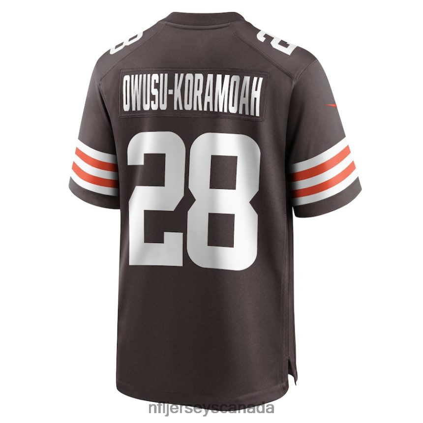 Men Cleveland Browns Jeremiah Owusu-Koramoah Nike Brown Game Jersey Clothing NFL TBXFR62761