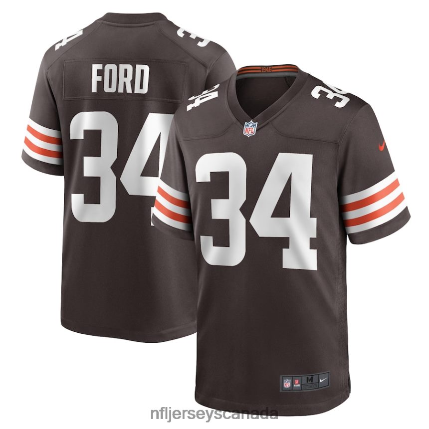 Men Cleveland Browns Jerome Ford Nike Brown Game Player Jersey Clothing NFL TBXFR65987