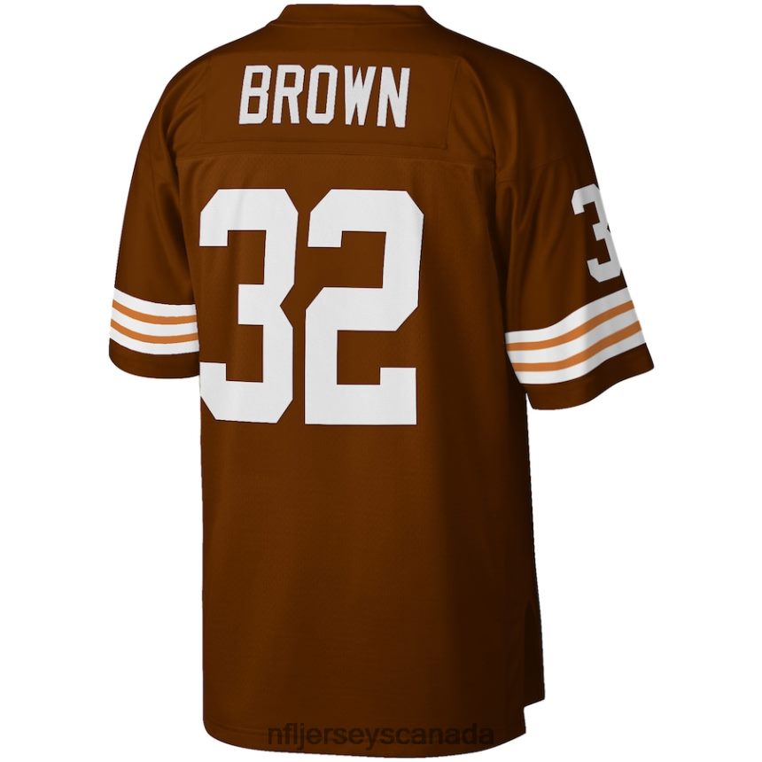Men Cleveland Browns Jim Brown Mitchell  Ness Brown Big  Tall 1963 Retired Player Replica Jersey Clothing NFL TBXFR65641