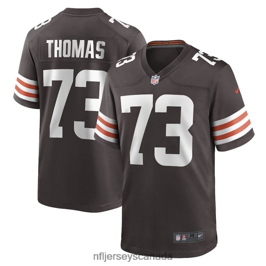 Men Cleveland Browns Joe Thomas Nike Brown Retired Game Player Jersey Clothing NFL TBXFR6236
