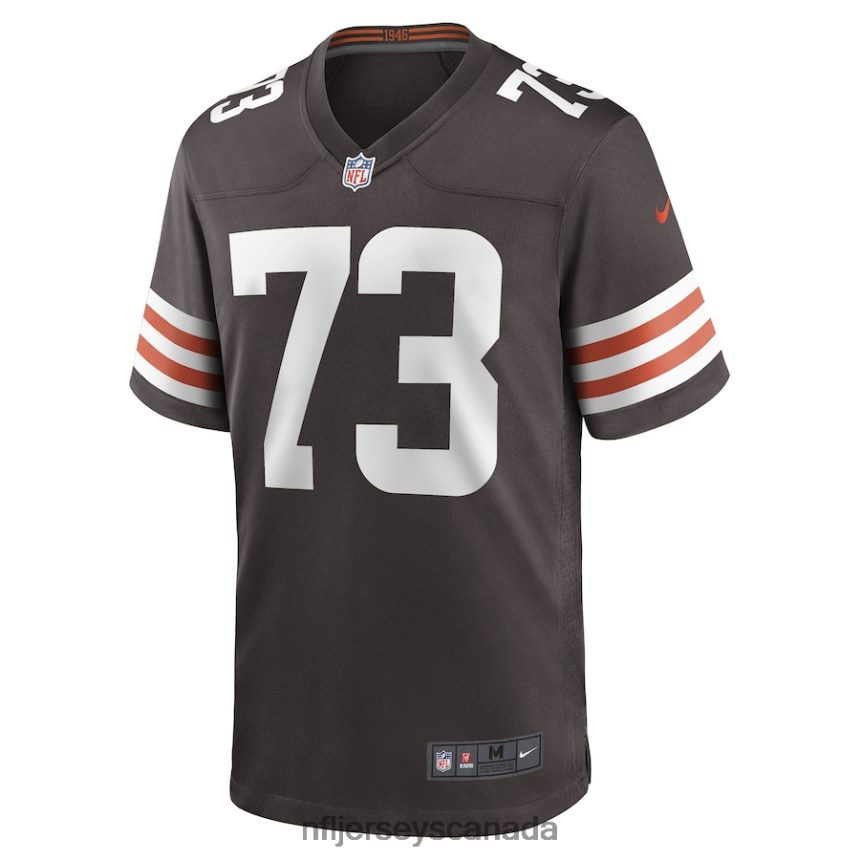 Men Cleveland Browns Joe Thomas Nike Brown Retired Game Player Jersey Clothing NFL TBXFR6236