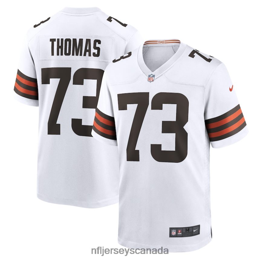 Men Cleveland Browns Joe Thomas Nike White Retired Game Player Jersey Clothing NFL TBXFR6552