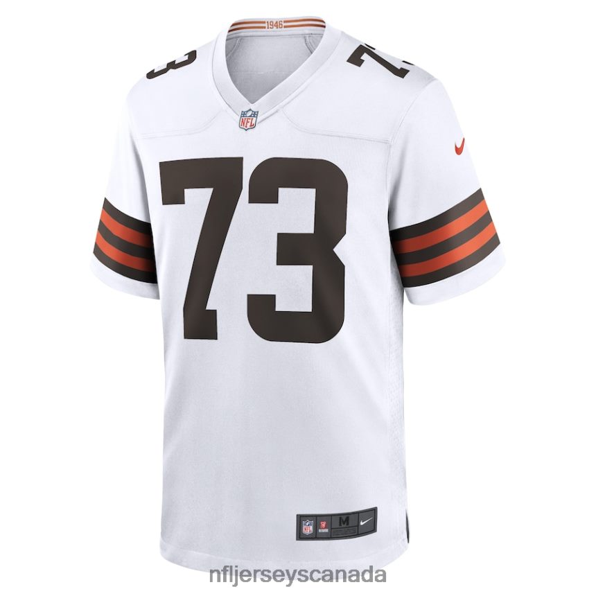 Men Cleveland Browns Joe Thomas Nike White Retired Game Player Jersey Clothing NFL TBXFR6552