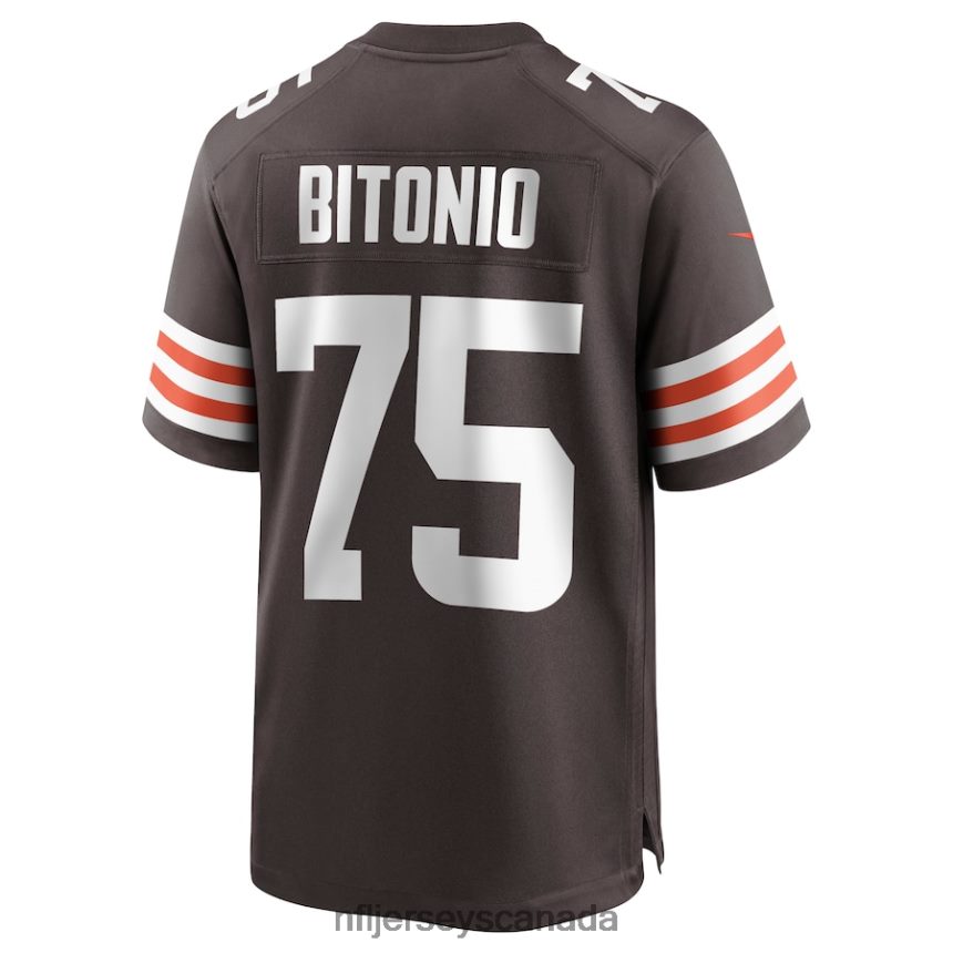 Men Cleveland Browns Joel Bitonio Nike Brown Game Jersey Clothing NFL TBXFR63214