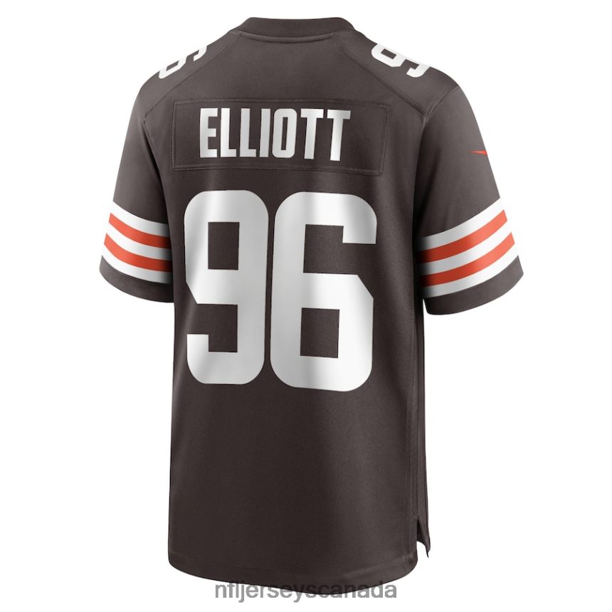 Men Cleveland Browns Jordan Elliott Nike Brown Game Jersey Clothing NFL TBXFR65754