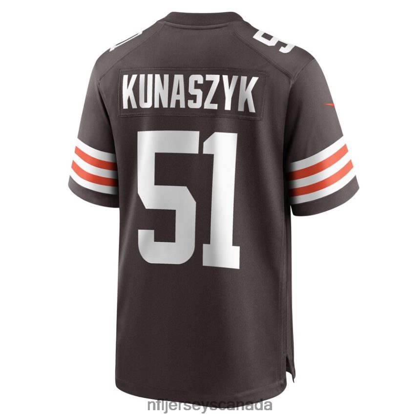 Men Cleveland Browns Jordan Kunaszyk Nike Brown Game Player Jersey Clothing NFL TBXFR65627
