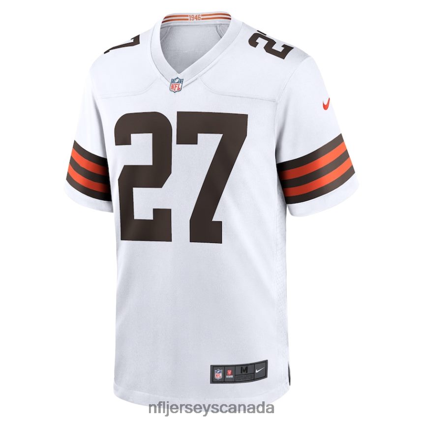 Men Cleveland Browns Kareem Hunt Nike White Game Player Jersey Clothing NFL TBXFR63835