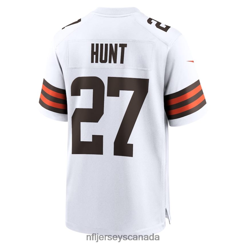 Men Cleveland Browns Kareem Hunt Nike White Game Player Jersey Clothing NFL TBXFR63835