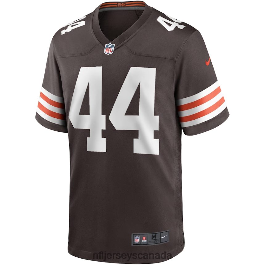 Men Cleveland Browns Leroy Kelly Nike Brown Game Retired Player Jersey Clothing NFL TBXFR66602