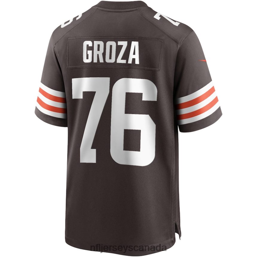 Men Cleveland Browns Lou Groza Nike Brown Game Retired Player Jersey Clothing NFL TBXFR63218