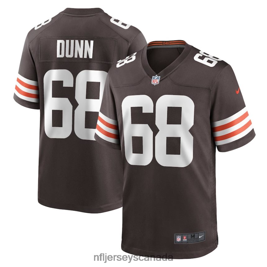 Men Cleveland Browns Michael Dunn Nike Brown Game Jersey Clothing NFL TBXFR66242