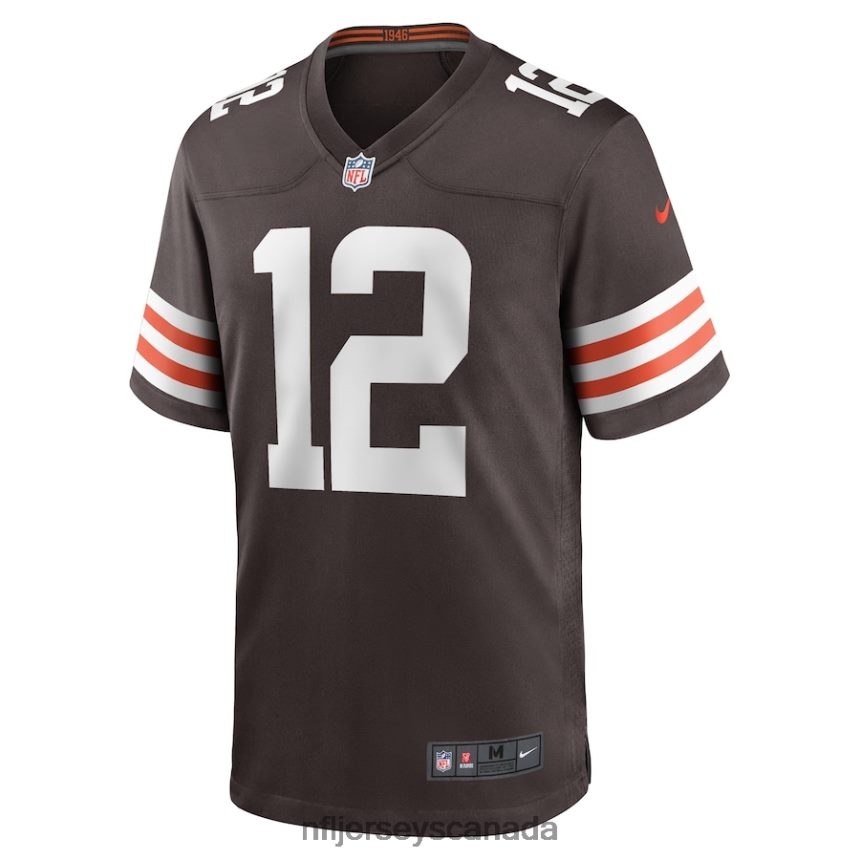 Men Cleveland Browns Michael Woods II Nike Brown Game Player Jersey Clothing NFL TBXFR67049