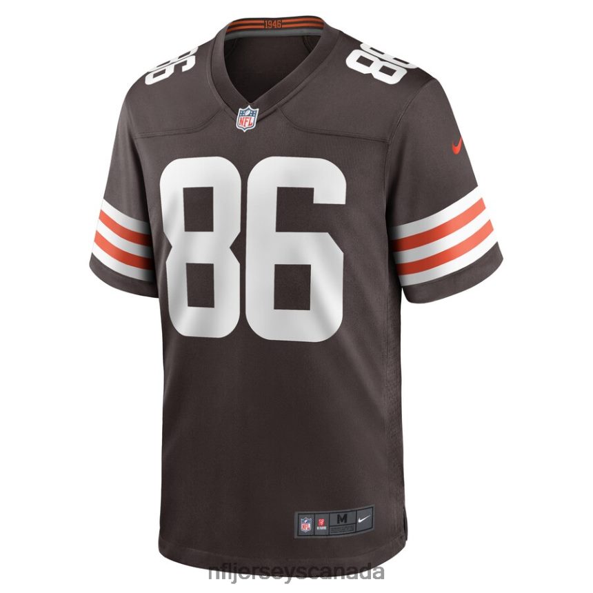 Men Cleveland Browns Miller Forristall Nike Brown Game Player Jersey Clothing NFL TBXFR65778