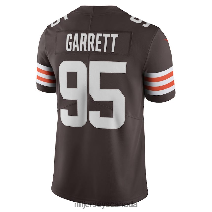 Men Cleveland Browns Myles Garrett Nike Brown Vapor Limited Jersey Clothing NFL TBXFR61336