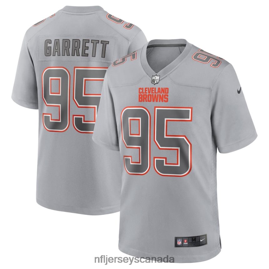 Men Cleveland Browns Myles Garrett Nike Gray Atmosphere Fashion Game Jersey Clothing NFL TBXFR62904