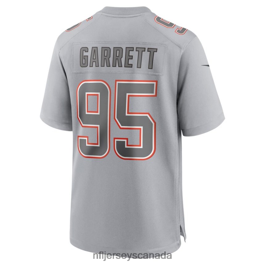 Men Cleveland Browns Myles Garrett Nike Gray Atmosphere Fashion Game Jersey Clothing NFL TBXFR62904