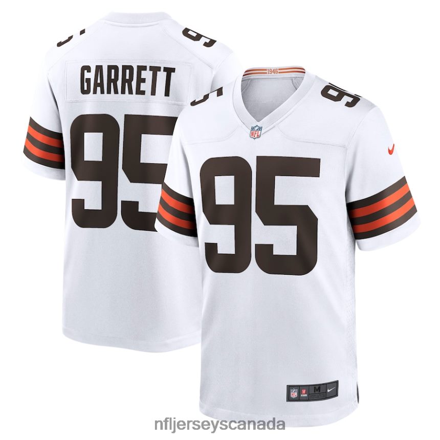 Men Cleveland Browns Myles Garrett Nike White Away Game Jersey Clothing NFL TBXFR62810