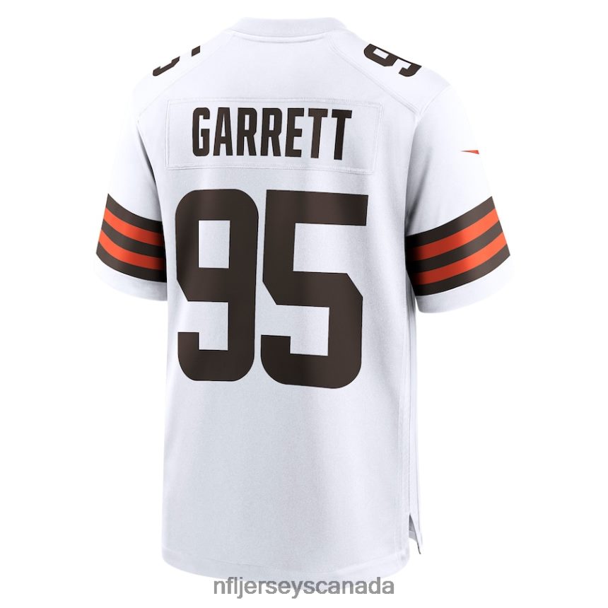 Men Cleveland Browns Myles Garrett Nike White Away Game Jersey Clothing NFL TBXFR62810