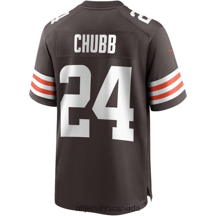 Men Cleveland Browns Nick Chubb Nike Brown Game Player Jersey Clothing NFL TBXFR61472