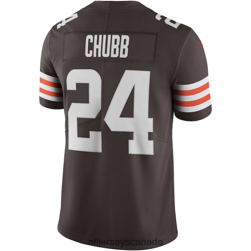 Men Cleveland Browns Nick Chubb Nike Brown Vapor Limited Jersey Clothing NFL TBXFR6170