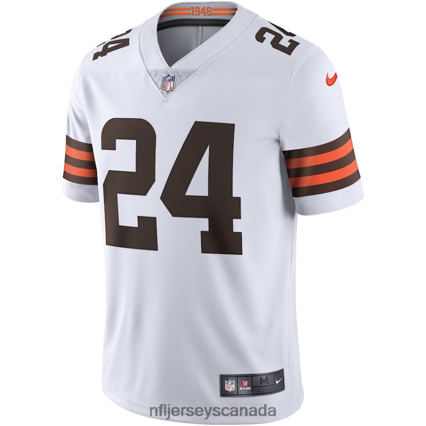 Men Cleveland Browns Nick Chubb Nike White Vapor Limited Jersey Clothing NFL TBXFR61759