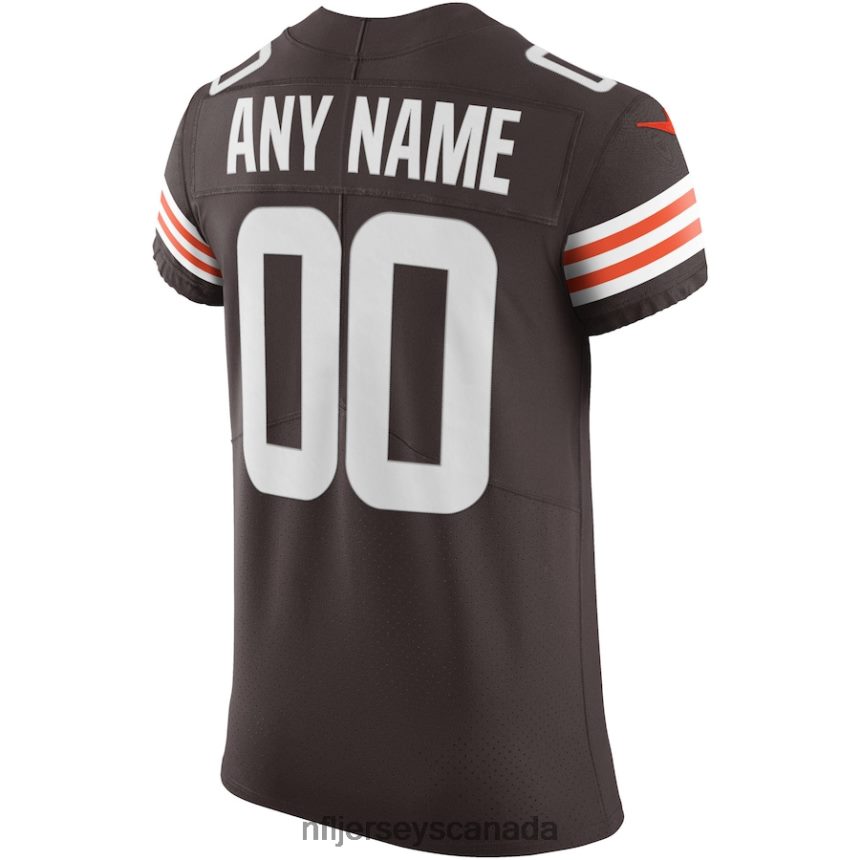 Men Cleveland Browns Nike Brown Vapor Elite Custom Jersey Clothing NFL TBXFR64832