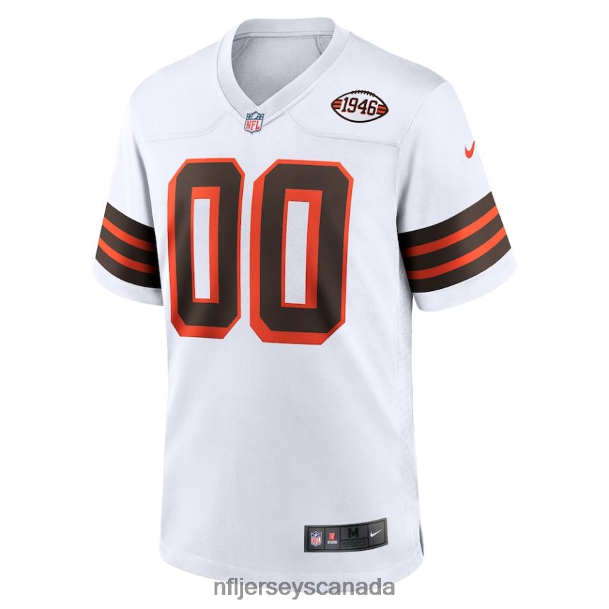Men Cleveland Browns Nike White 1946 Collection Alternate Custom Jersey Clothing NFL TBXFR6465