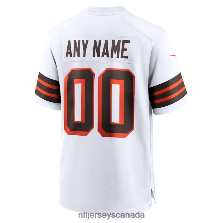 Men Cleveland Browns Nike White 1946 Collection Alternate Custom Jersey Clothing NFL TBXFR6465