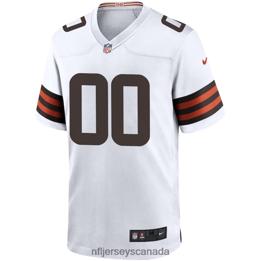 Men Cleveland Browns Nike White Custom Game Jersey Clothing NFL TBXFR61046