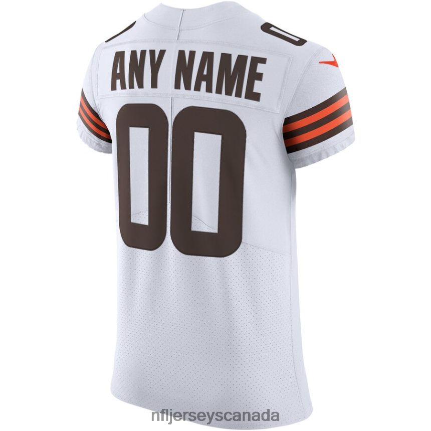 Men Cleveland Browns Nike White Vapor Elite Custom Jersey Clothing NFL TBXFR65464
