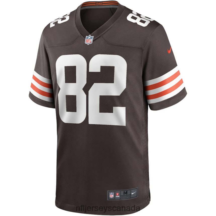 Men Cleveland Browns Ozzie Newsome Nike Brown Game Retired Player Jersey Clothing NFL TBXFR62835