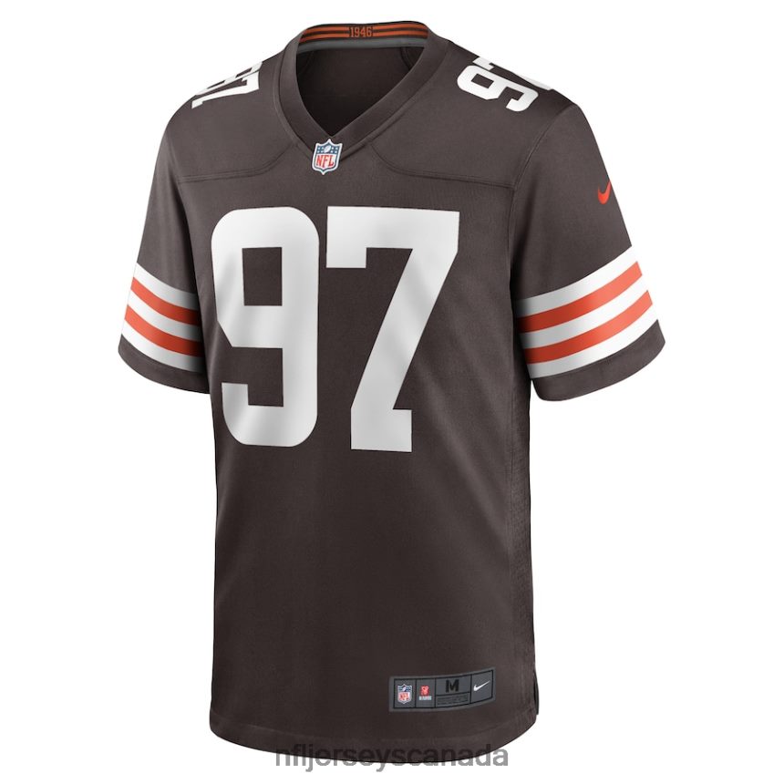 Men Cleveland Browns Perrion Winfrey Nike Brown Game Player Jersey Clothing NFL TBXFR64188