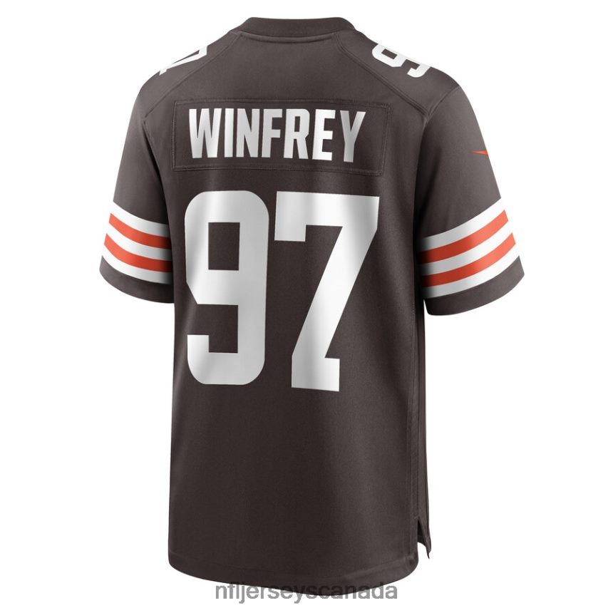 Men Cleveland Browns Perrion Winfrey Nike Brown Game Player Jersey Clothing NFL TBXFR64188