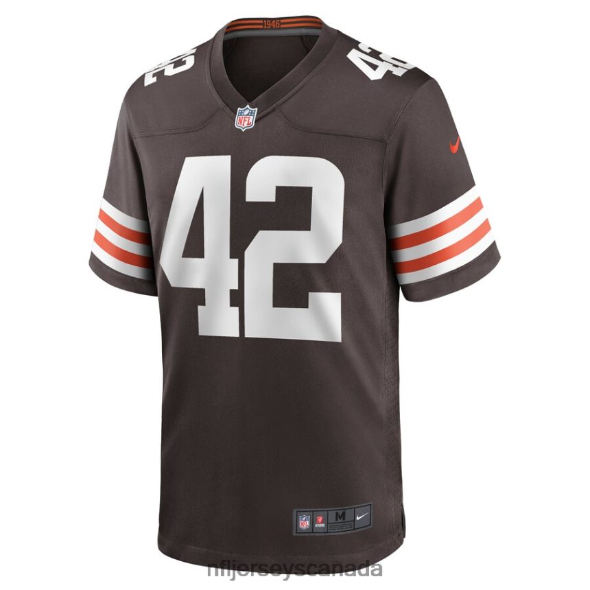 Men Cleveland Browns Tony Fields II Nike Brown Game Jersey Clothing NFL TBXFR66947