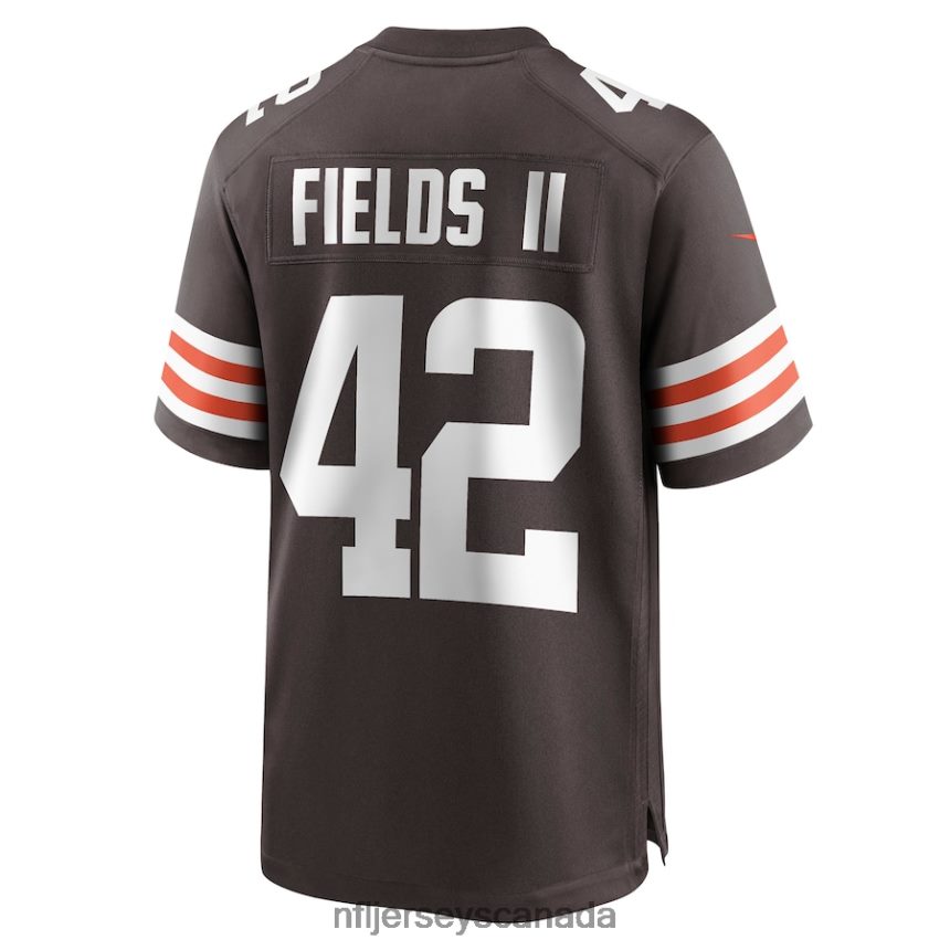 Men Cleveland Browns Tony Fields II Nike Brown Game Jersey Clothing NFL TBXFR66947