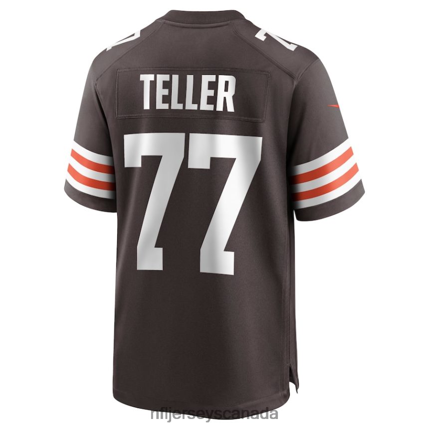 Men Cleveland Browns Wyatt Teller Nike Brown Game Jersey Clothing NFL TBXFR63848