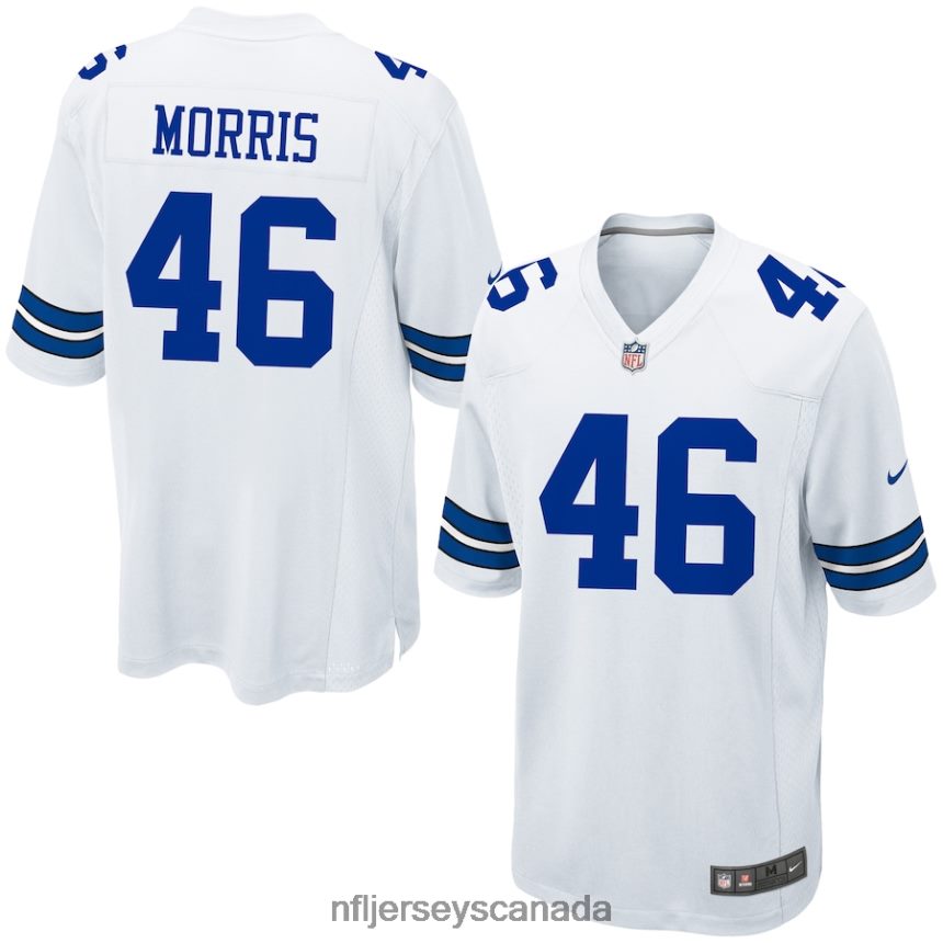 Men Dallas Cowboys Alfred Morris Nike White Game Jersey Clothing NFL TBXFR63949