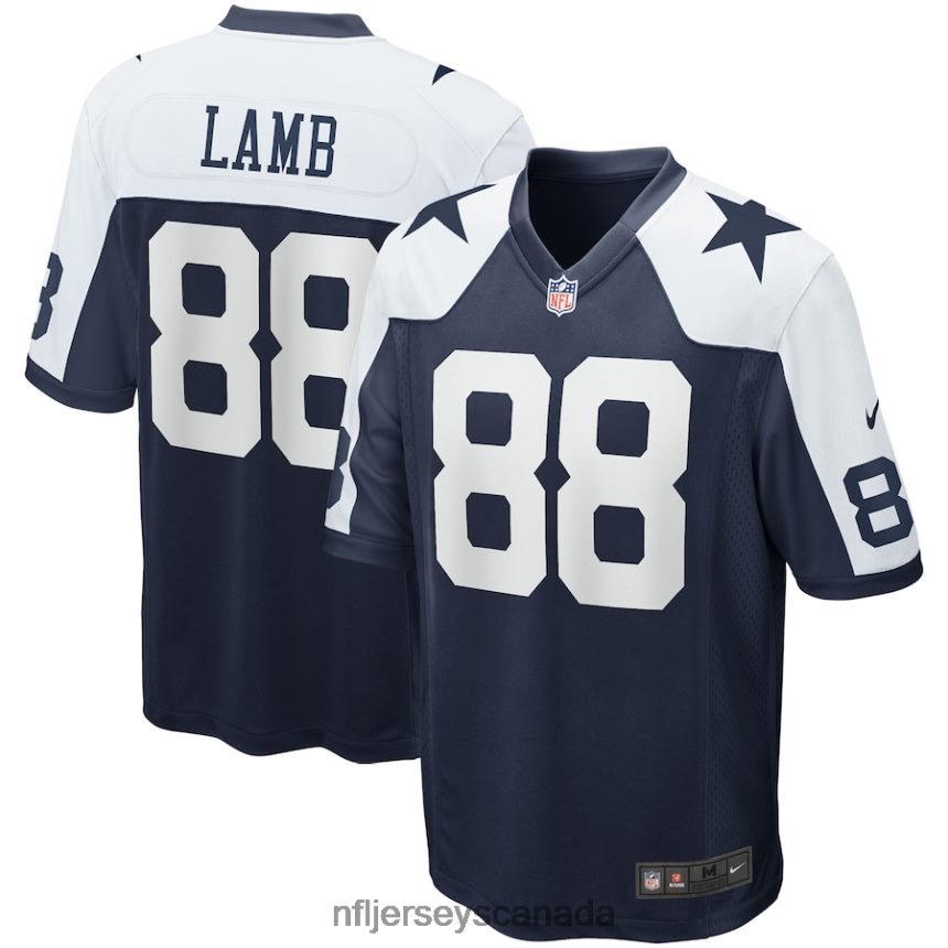 Men Dallas Cowboys CeeDee Lamb Nike Navy Alternate Game Team Jersey Clothing NFL TBXFR61514