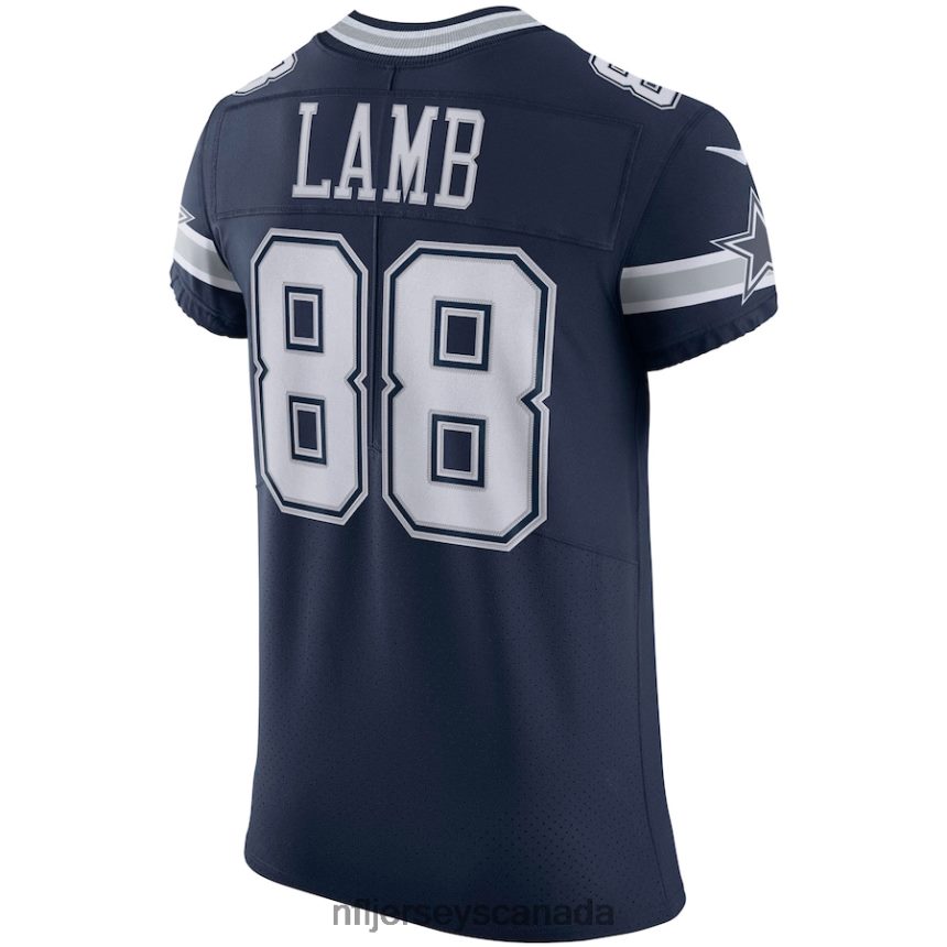 Men Dallas Cowboys CeeDee Lamb Nike Navy Vapor Elite Jersey Clothing NFL TBXFR62549