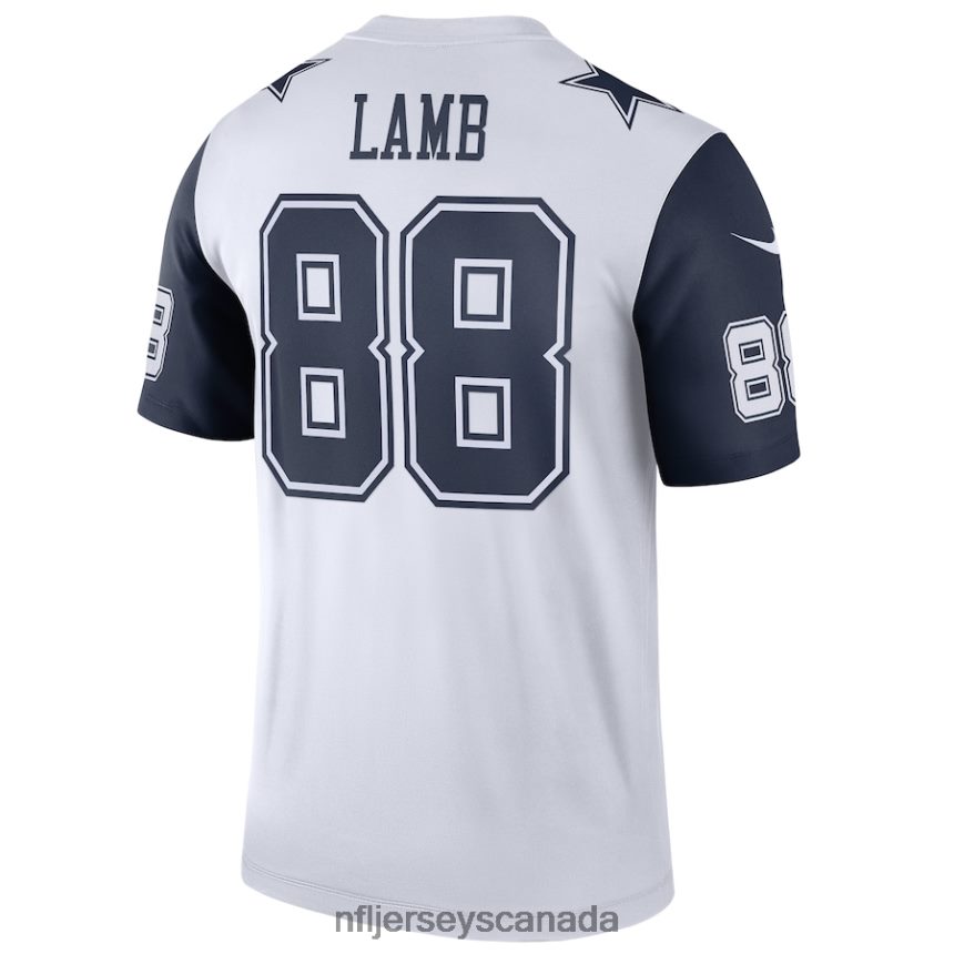 Men Dallas Cowboys CeeDee Lamb Nike White 2nd Alternate Legend Jersey Clothing NFL TBXFR6794