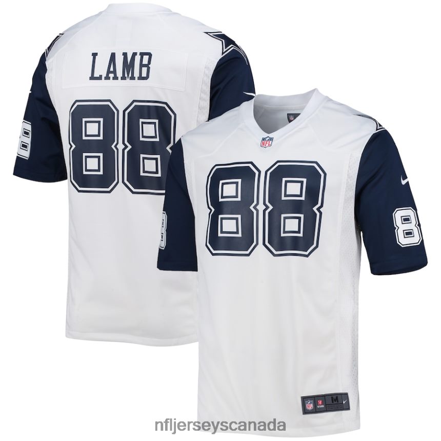 Men Dallas Cowboys CeeDee Lamb Nike White Alternate Game Jersey Clothing NFL TBXFR6926