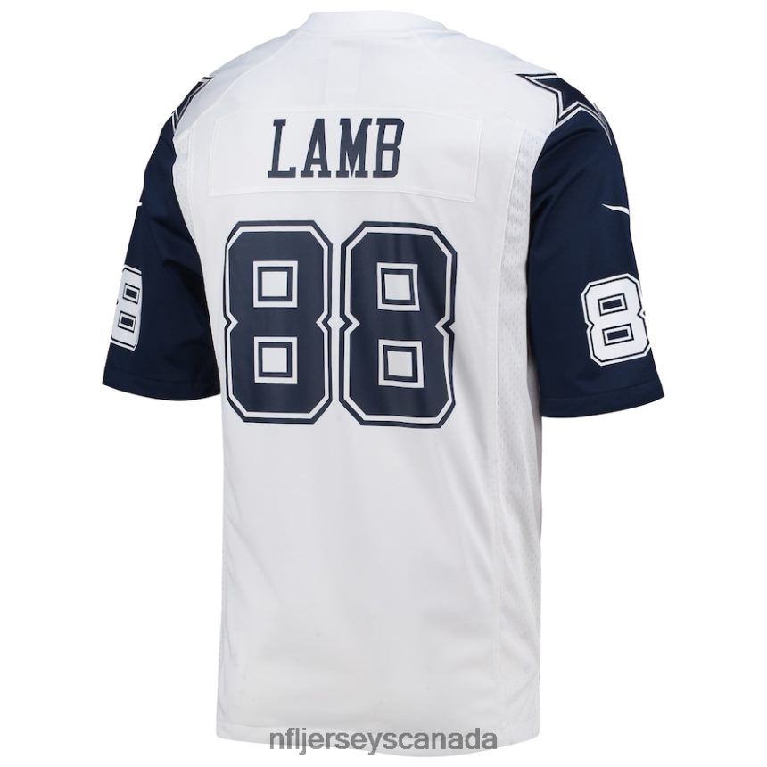 Men Dallas Cowboys CeeDee Lamb Nike White Alternate Game Jersey Clothing NFL TBXFR6926